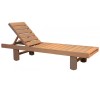AVG321-Natural sunlounger wooden