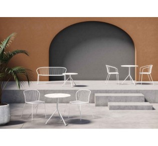 Amitha B cod.78/A metal armchair by Gaber | Avant Garde