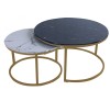Yang Black/white coffee table set 2pcs