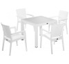 Defence White Dining set 90x90