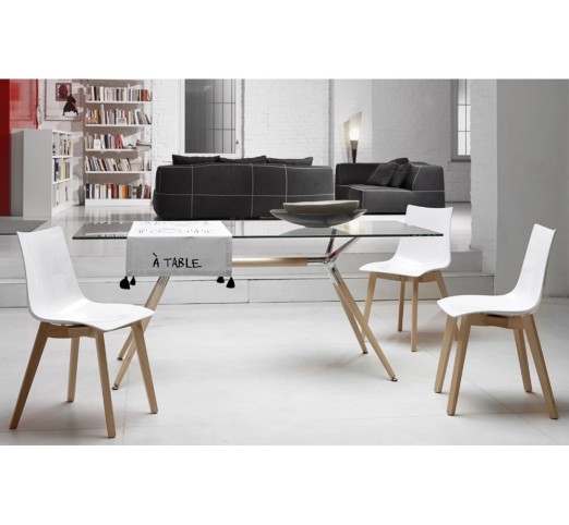 Natural zebra antishock art.2806 chair by SCAB | Avant Garde
