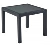 Wood 90 Anthracite Table with glass