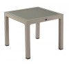 Wood 90 Cappuccino Table with glass