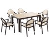 Senza Brown/cappuccino Dining set 150x90cm