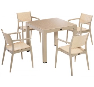 Seginus dinning table set 90x90cm - 2 years guarantee | Avant Garde