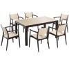 Seginus Τραπεζαρία 150x90cm Brown/cappuccino