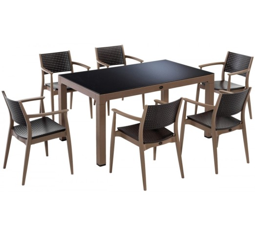 Seginus dinning table set 150x90cm - 2 years guarantee | Avant Garde