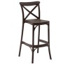 Capri 75-Wenge barstool Polypropylene