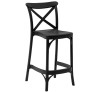 Capri 65-Black barstool Polypropylene