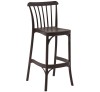 Gozo 75-Wenge barstool Polypropylene