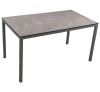 Nuovo 2810-Grey aluminum table 139x79xH75cm