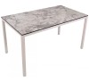 Nuovo 9180-White aluminum table 119x79xH75cm