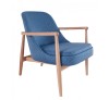 Paw Blue ξύλινη lounge πολυθρόνα