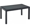 Wood 150 Anthracite Τable with glass
