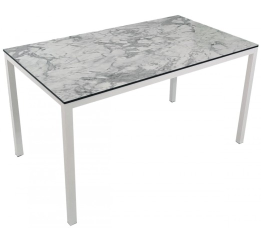 Tuesday white aluminum table - 2 years guarantee | Avant Garde
