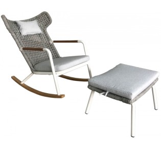 Route rocking armchair with stool - 2 years guarantee | Avant Garde 2