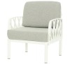 Garda White/grey  Polypropylene Armchair