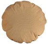 Waterproof Round Cappuccino Πουφ Υφασμάτινο