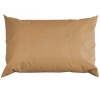 Waterproof Rect Cappuccino Upholstered Pouf
