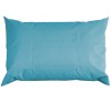 Waterproof Rect L.Blue Upholstered Pouf