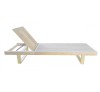 AVG005-White wooden sunlounger