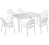 Tropic Tραπεζαρία set 7τμχ 90x150 Λευκή