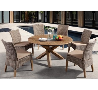 Maddox chair wood-wicker - 2 years guarantee | Avant Garde