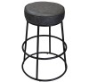 Ian H63 anthracite metal stool