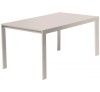 Amari Champagne aluminum table 120x74cm