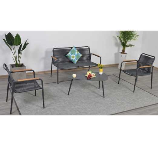 Cabana 4pcs set aluminum rope  -2 years guarantee | Avant Garde design