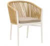 Verni Natural armchair aluminum-rope