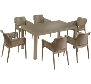 Boom τραπεζαρία set 7τμχ 150x90 της Novussi | Avant Garde
