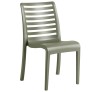 Slat polypropylene armchair