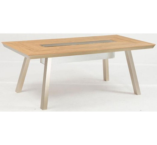 Greenwich aluminum table with ice buckets - 2 years guarantee | Avant Garde