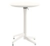 Moon τραπέζι Φ060 ανακλινόμενο Ivory White