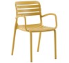 Notte Mustard Polypropylene Αrmchair