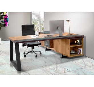 Gap office with side cabinet