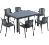 Parma dining set 7pcs Anthracite