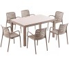 Parma Tραπεζαρία set 7τμχ Sand