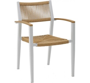 Mars Outdoor Aluminium Rope Chair - Welded Frame | Avant Garde