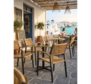 Mars Outdoor Aluminium Rope Chair - Welded Frame | Avant Garde