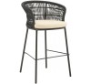 Isla 75 Ανθρακί Σκαμπό Μεταλλικό