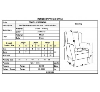 EMERALD Armchair /... 2