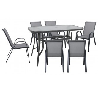 RIO Set Table 160x90cm & 6...