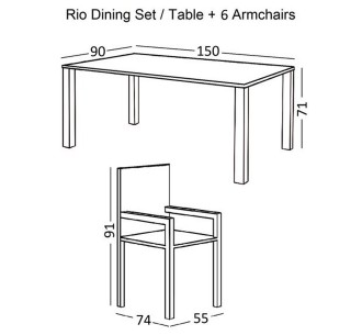 RIO 7pcs Set / Metal Beige... 2