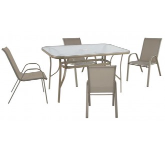 RIO Set Table 120x70cm & 4...