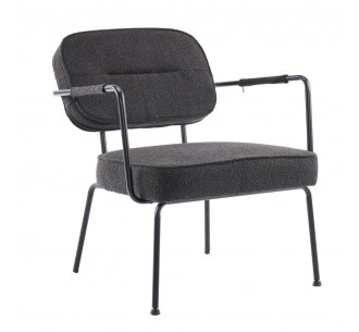 PRISLEY ARMCHAIR BLACK...