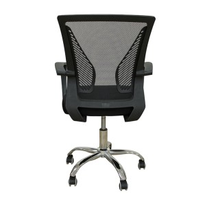 A9880 ΠΟΛΥΘΡΟΝΑ ΓΡΑΦΕΙΟΥ 57x54xH91(40)-H99(48)cm / ΜΑΥΡO MESH