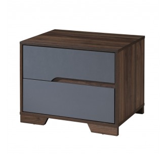 GROOVES NIGHTSTAND 2DRAWERS...