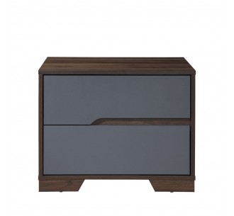 GROOVES NIGHTSTAND 2DRAWERS... 2